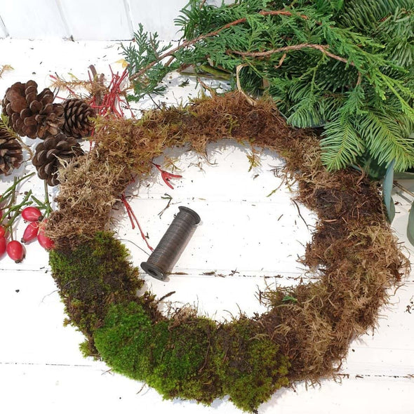 Natural Christmas wreath MAKING KIT