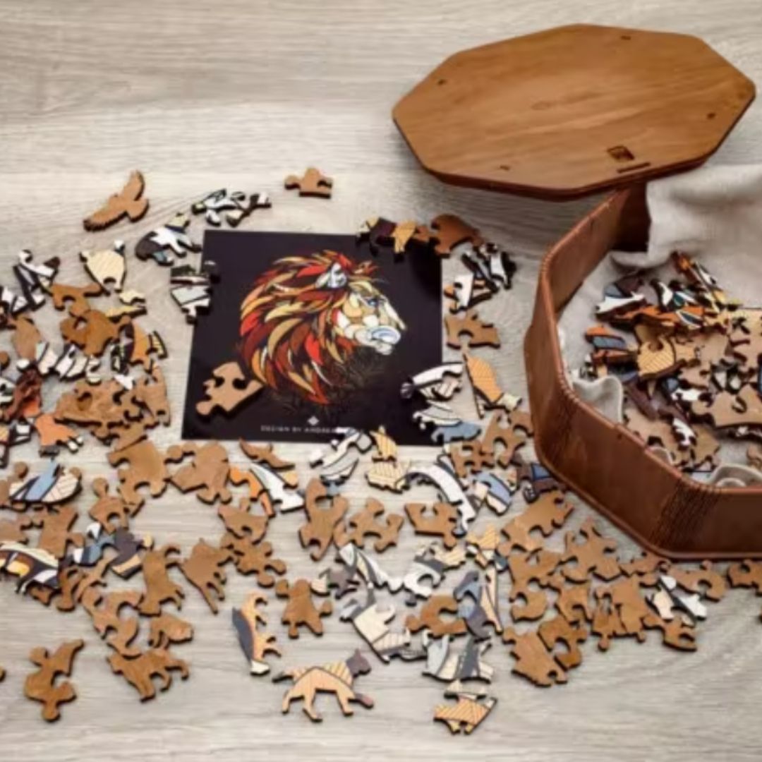 Wooden animal jigsaw puzzles discount