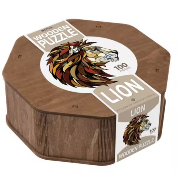 Eco Wood Art Lion Puzzle