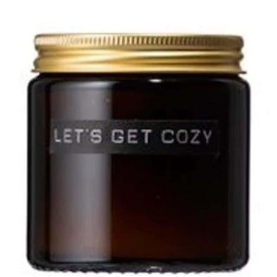 'Let's Get Cosy'  Small Cedarwood Candle