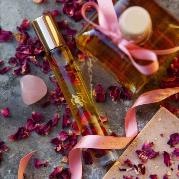 Awen Rose Pulse Kiss Pocket Perfume Oil Rose Vanilla