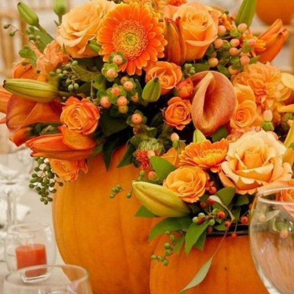 Halloween Pumpkin Flower Workshop