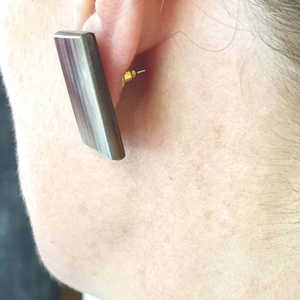 Square Horn Earrings